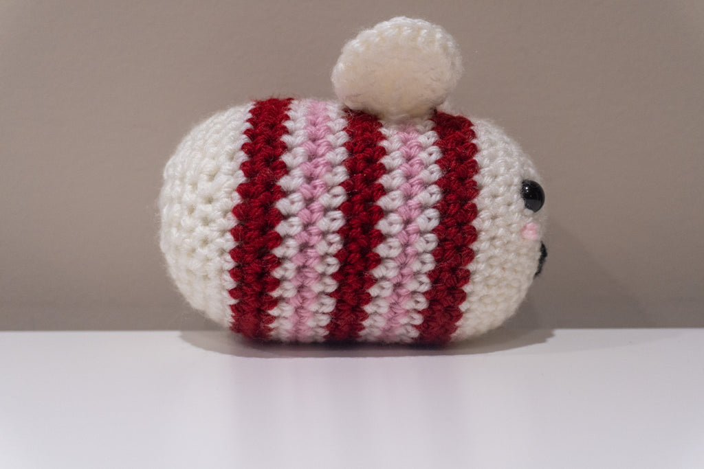 Original Holiday Bee - Customizable Handmade Crochet Amigurumi Bee