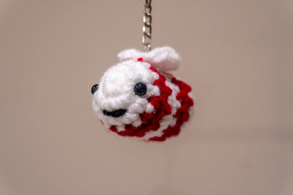 Micro Bee - Handmade Crochet Plushie Keychain