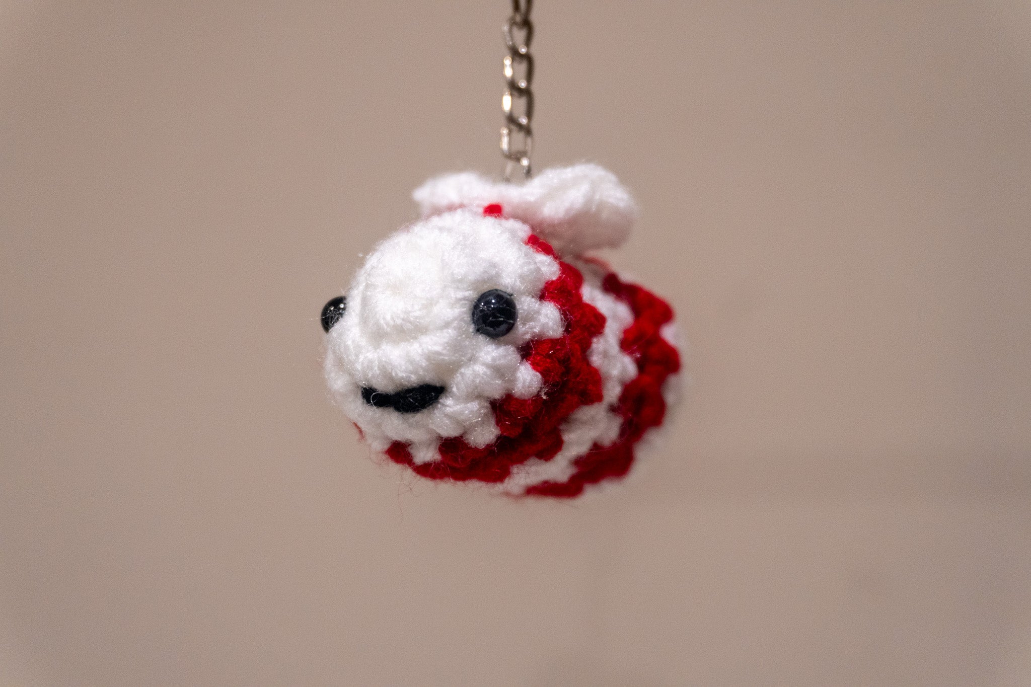 Micro Bee - Handmade Crochet Plushie Keychain