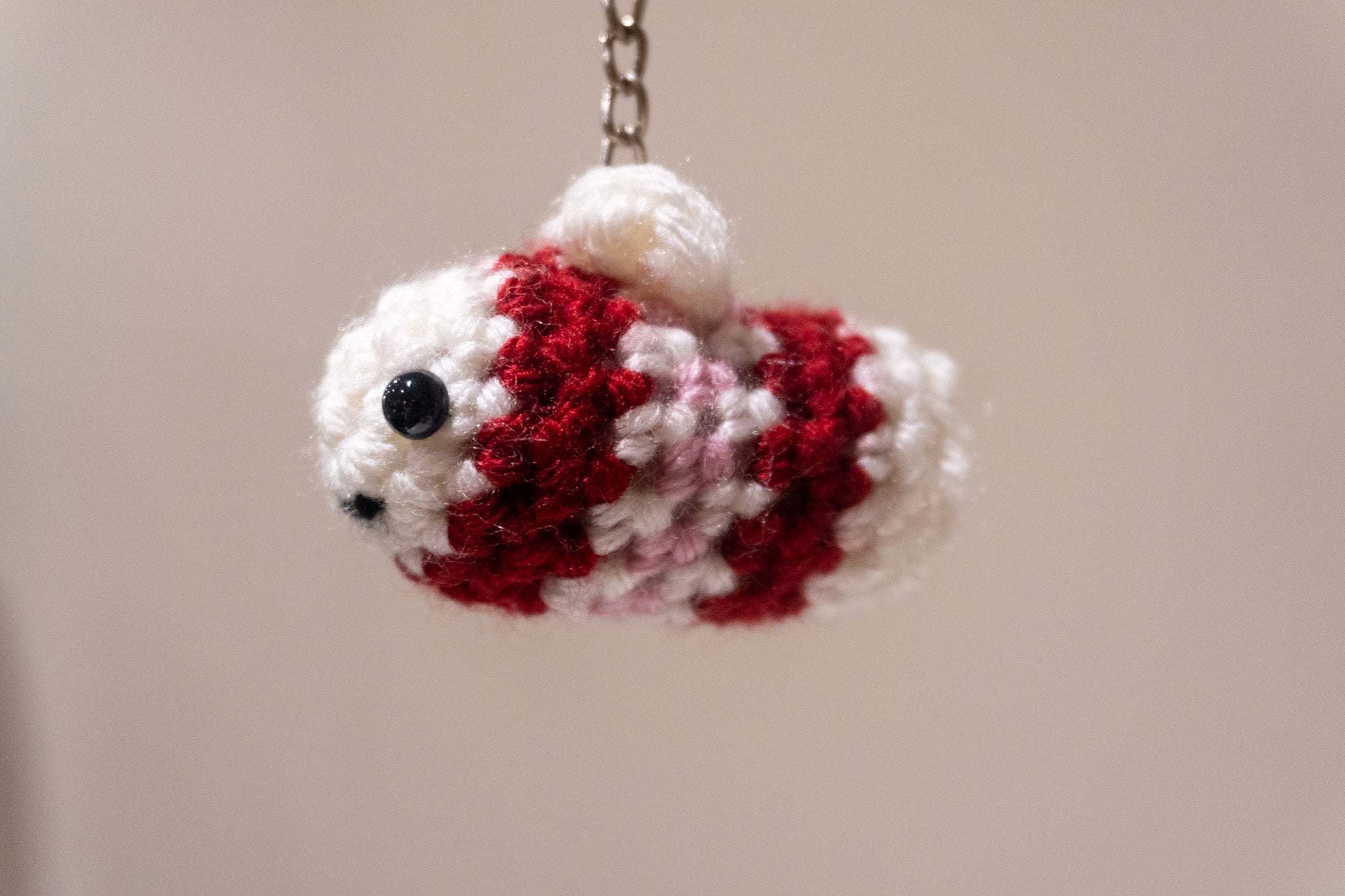 Micro Bee - Handmade Crochet Plushie Keychain
