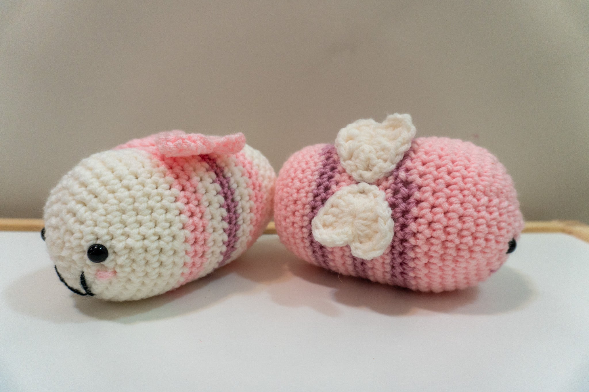 Original Holiday Bee - Customizable Handmade Crochet Amigurumi Bee