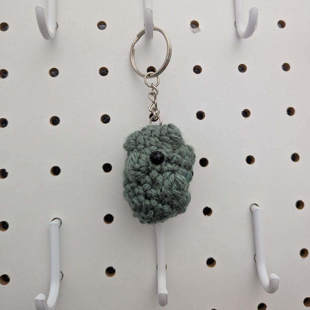 Pickle Keychain - Handmade Crochet Plushie Keychain