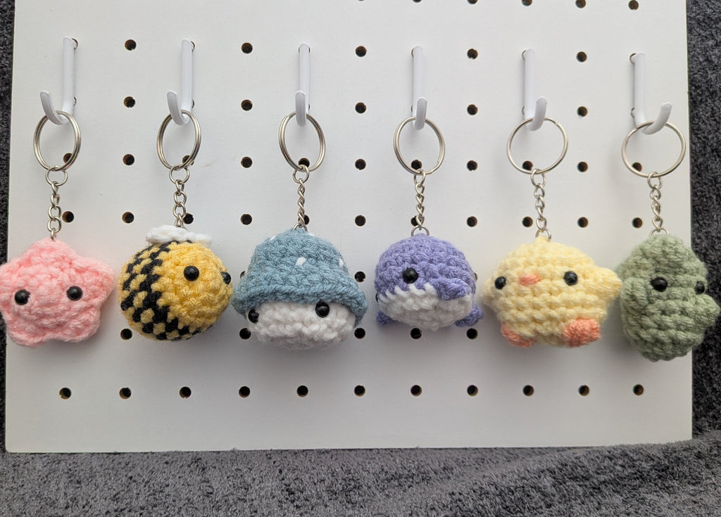Mystery Keychain - Handmade Crochet Plushie Keychain