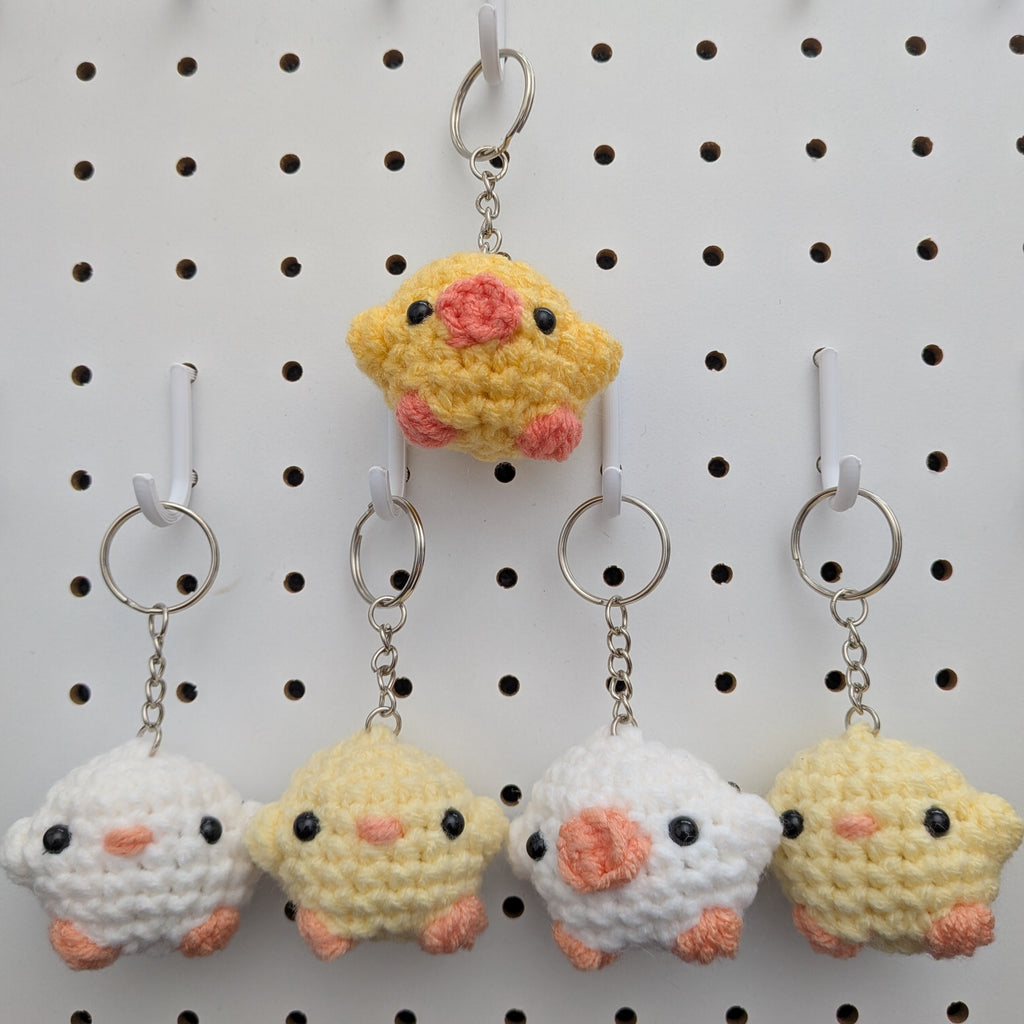 Bird Keychain - Handmade Crochet Plushie Keychain
