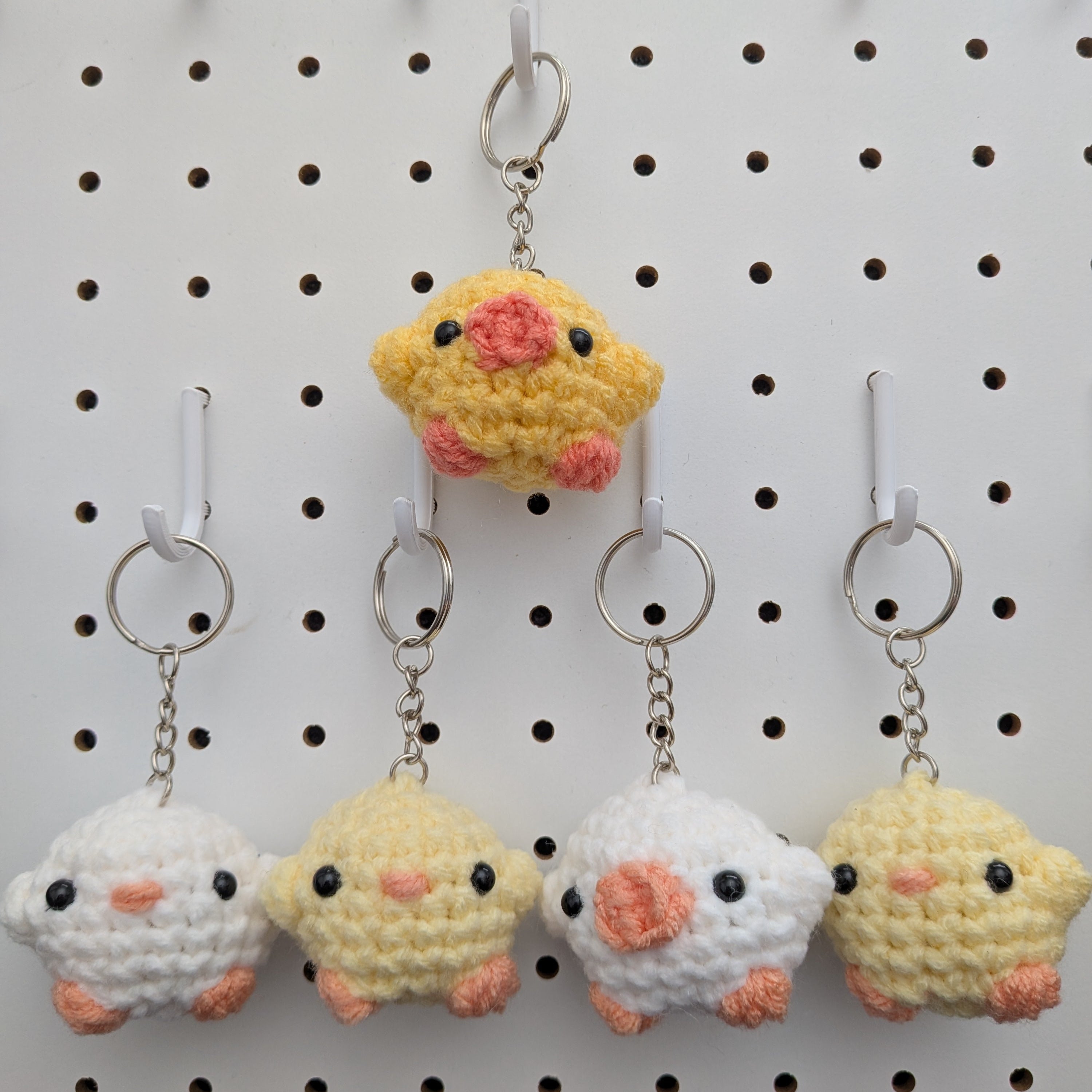 Bird Keychain - Handmade Crochet Plushie Keychain