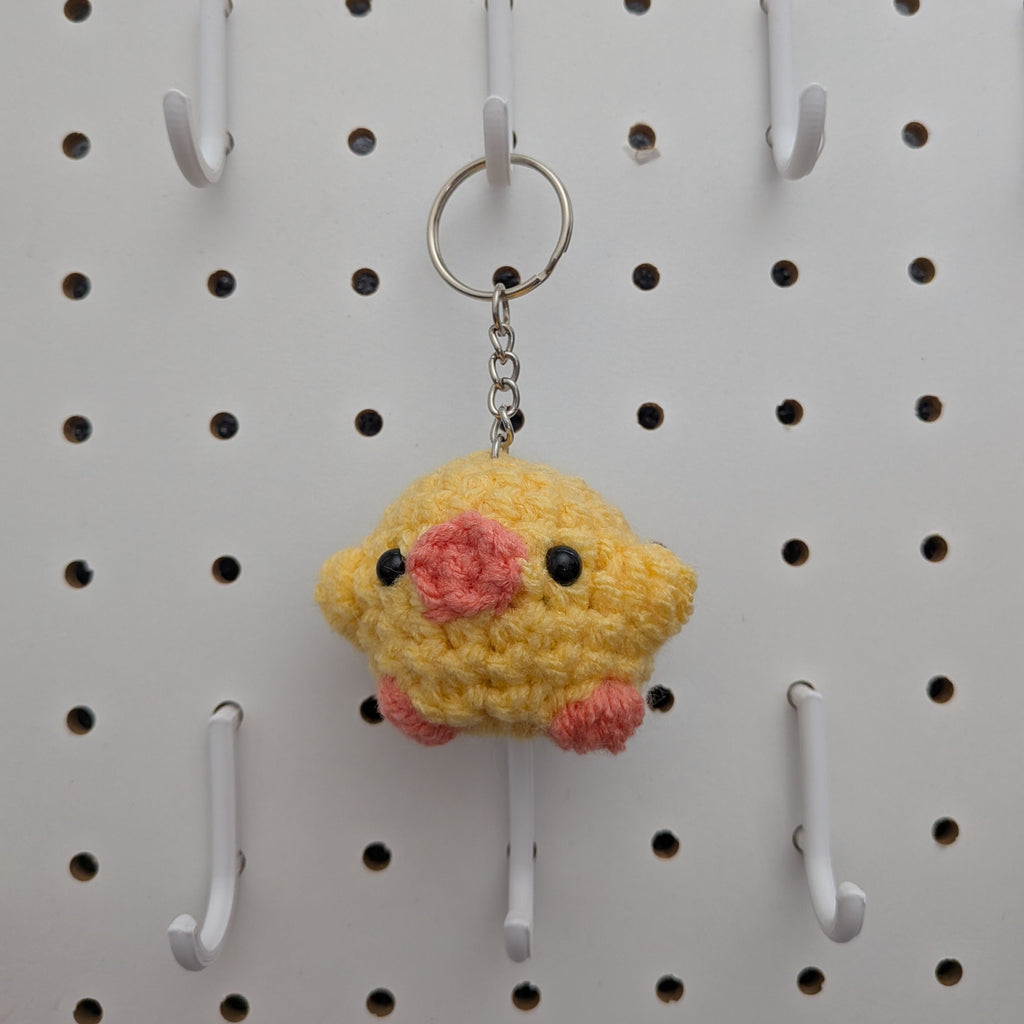 Bird Keychain - Handmade Crochet Plushie Keychain