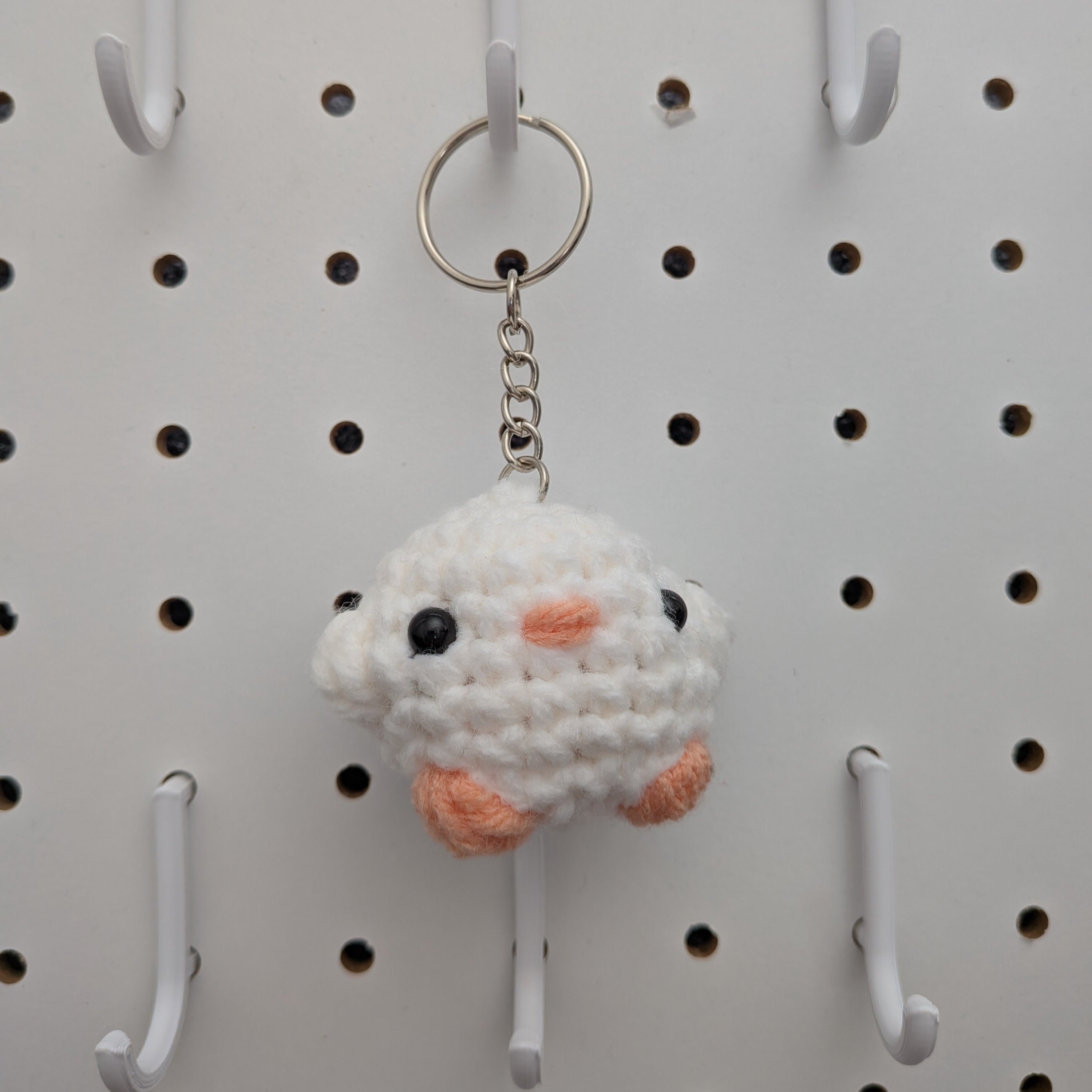 Bird Keychain - Handmade Crochet Plushie Keychain