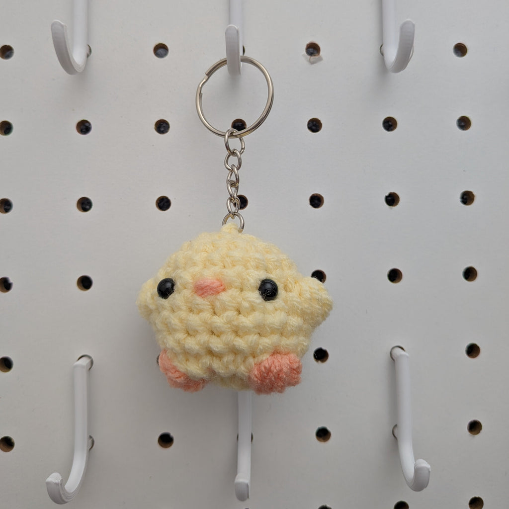 Bird Keychain - Handmade Crochet Plushie Keychain