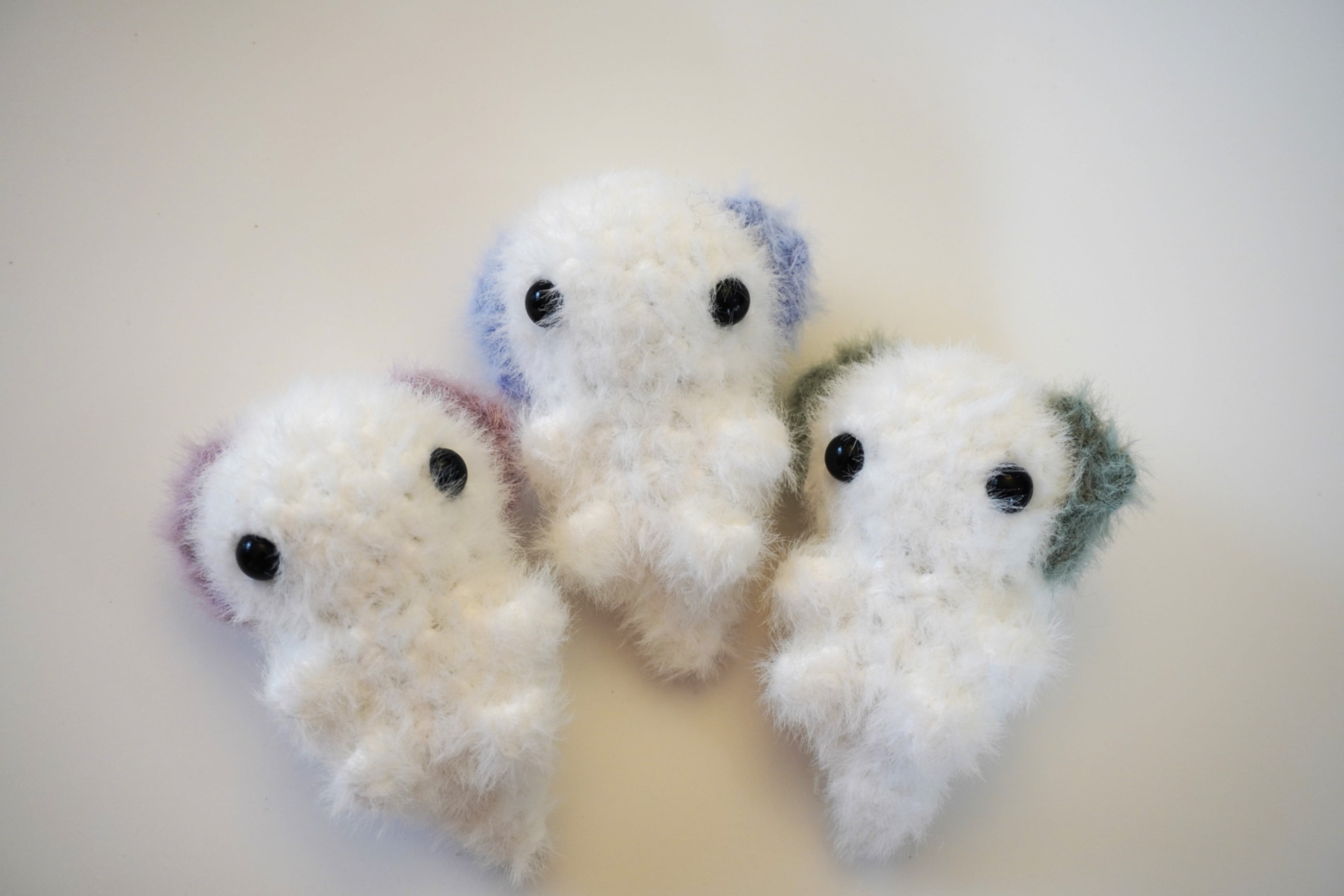 Fuzzy Mini Axolotl - Handmade Crochet Plushie