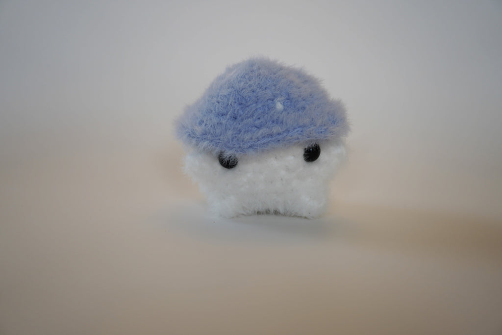 Fuzzy Mushroom Guy - Handmade Crochet Plushie