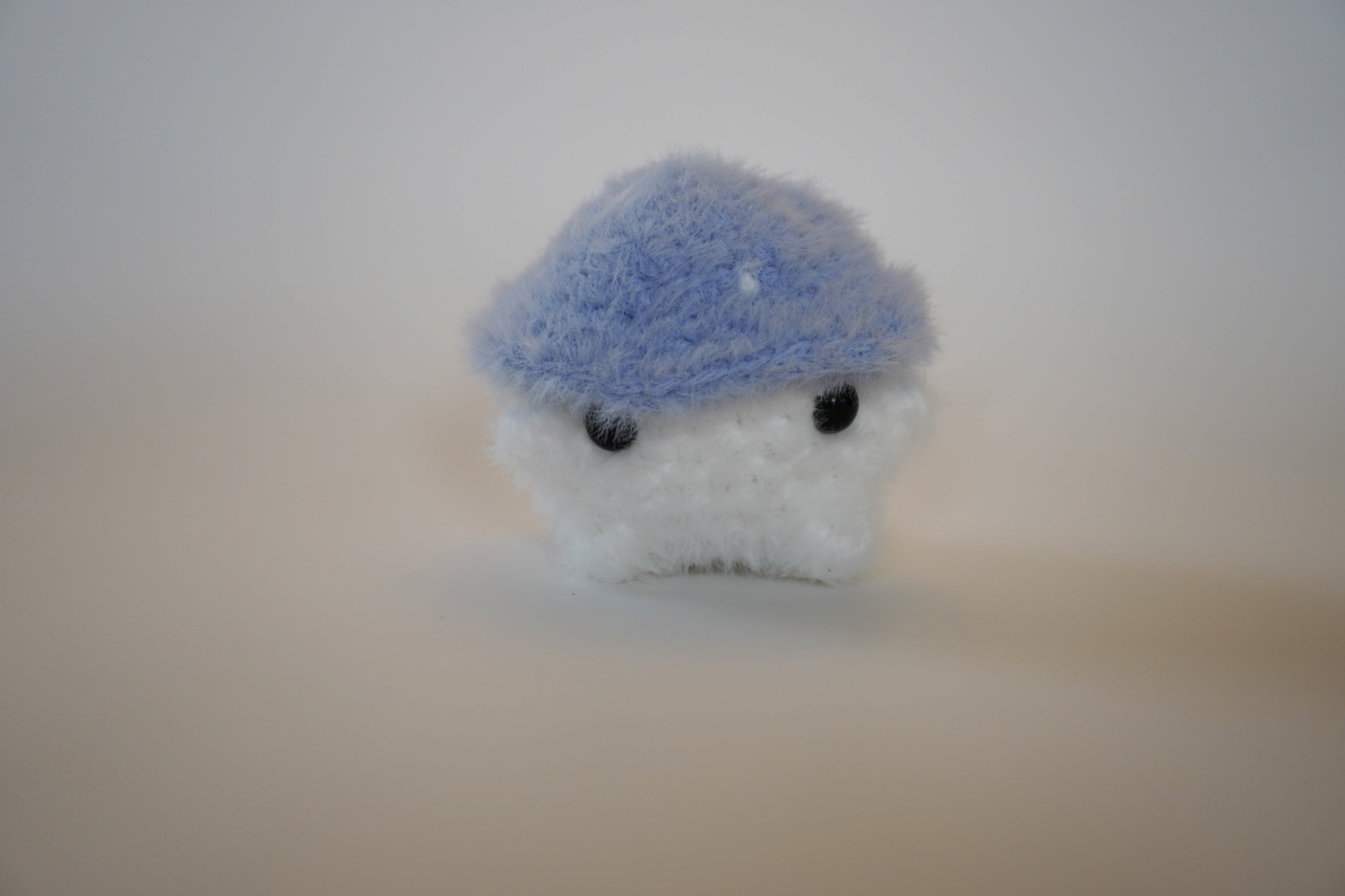 Fuzzy Mushroom Guy - Handmade Crochet Plushie