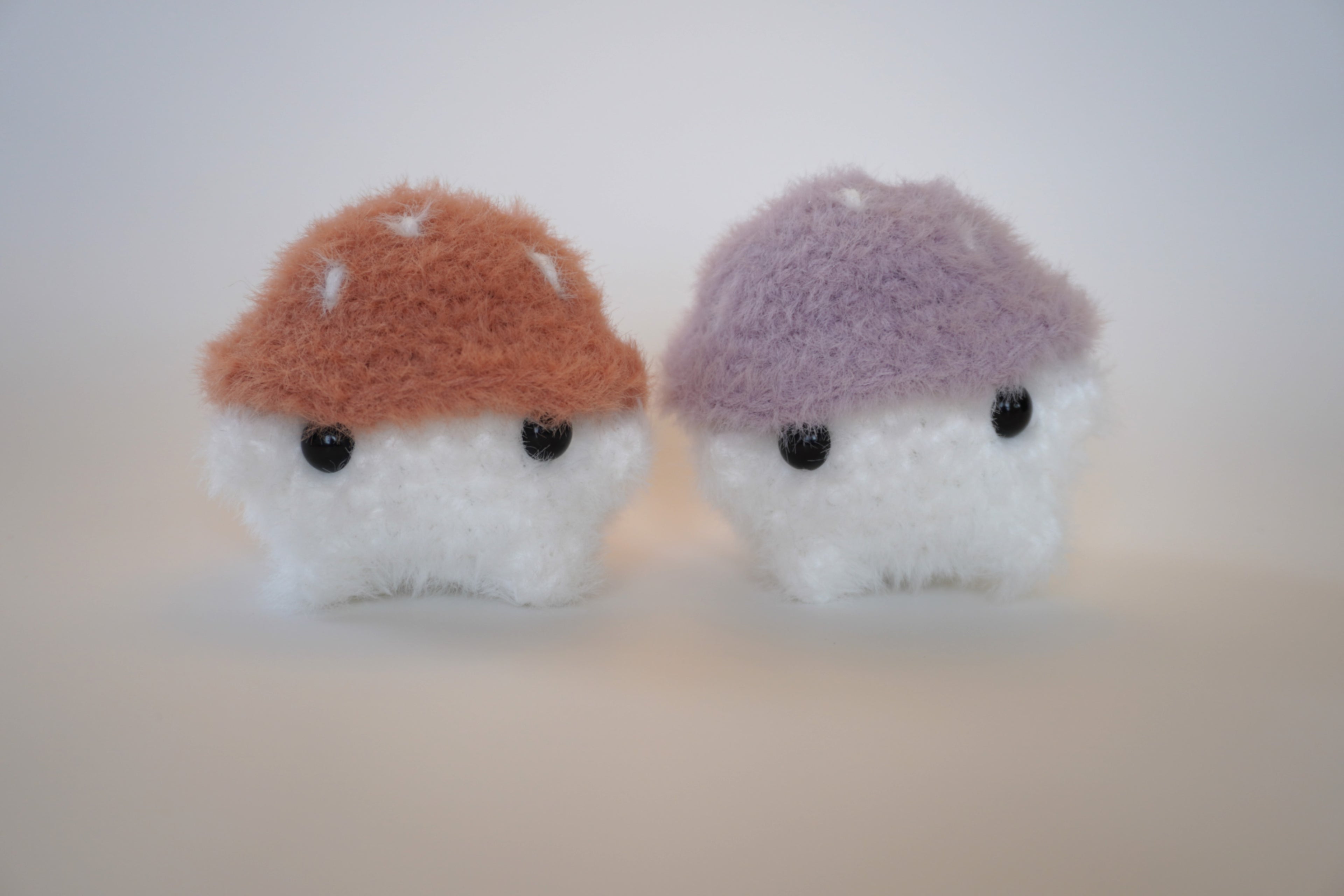 Fuzzy Mushroom Guy - Handmade Crochet Plushie