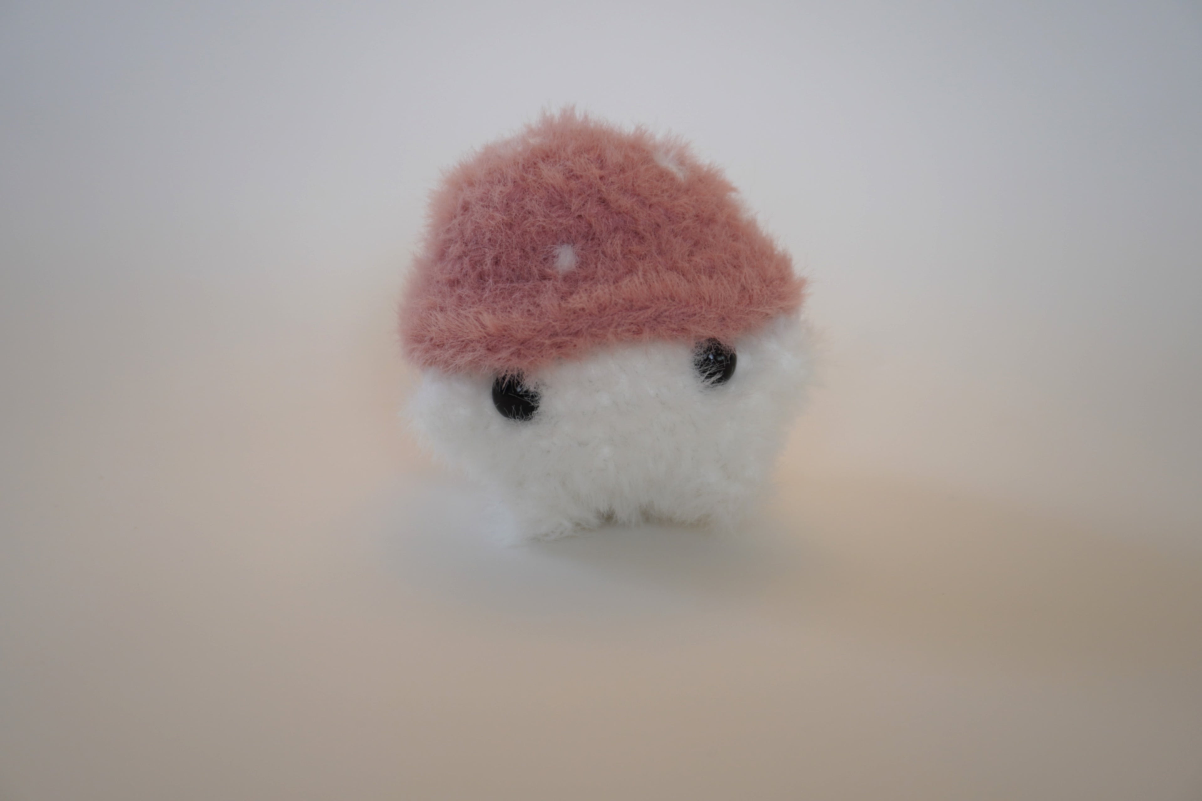 Fuzzy Mushroom Guy - Handmade Crochet Plushie