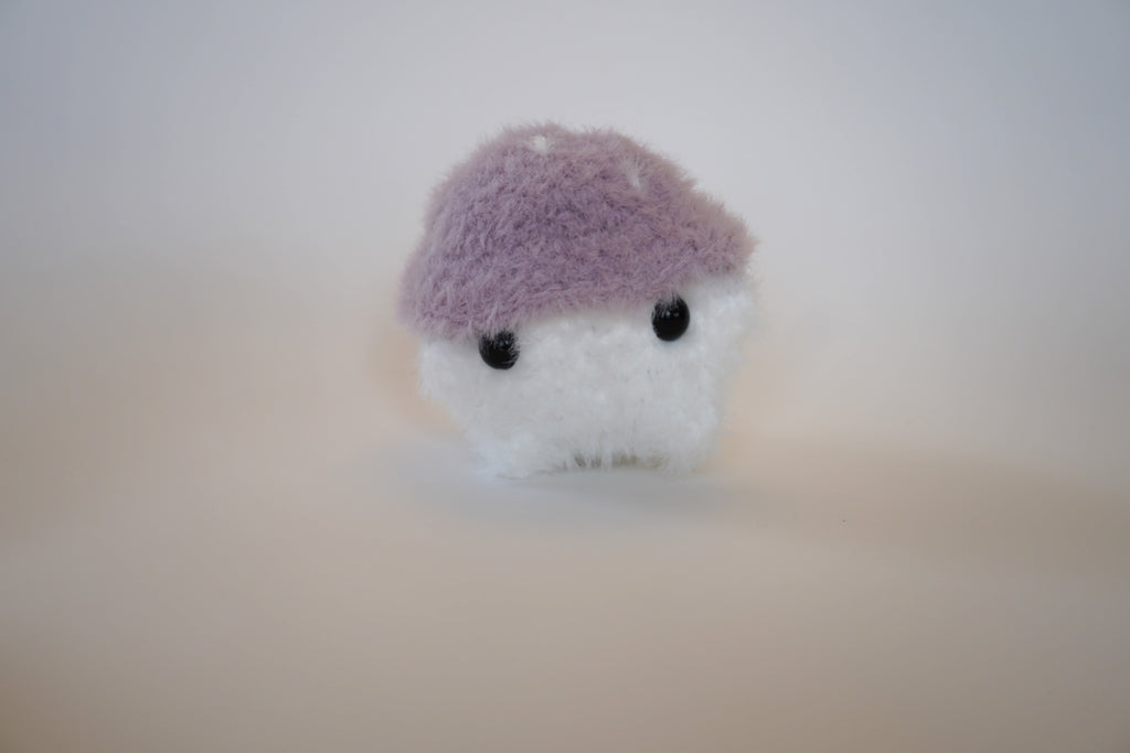 Fuzzy Mushroom Guy - Handmade Crochet Plushie