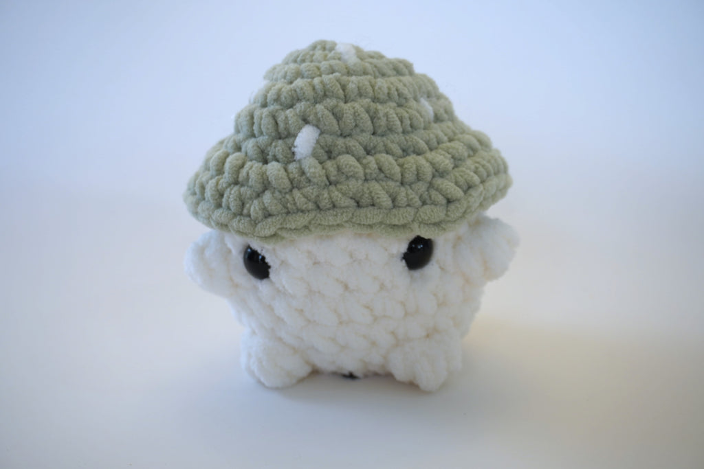 Chunky Mushroom Boy - Handmade Crochet Plushie