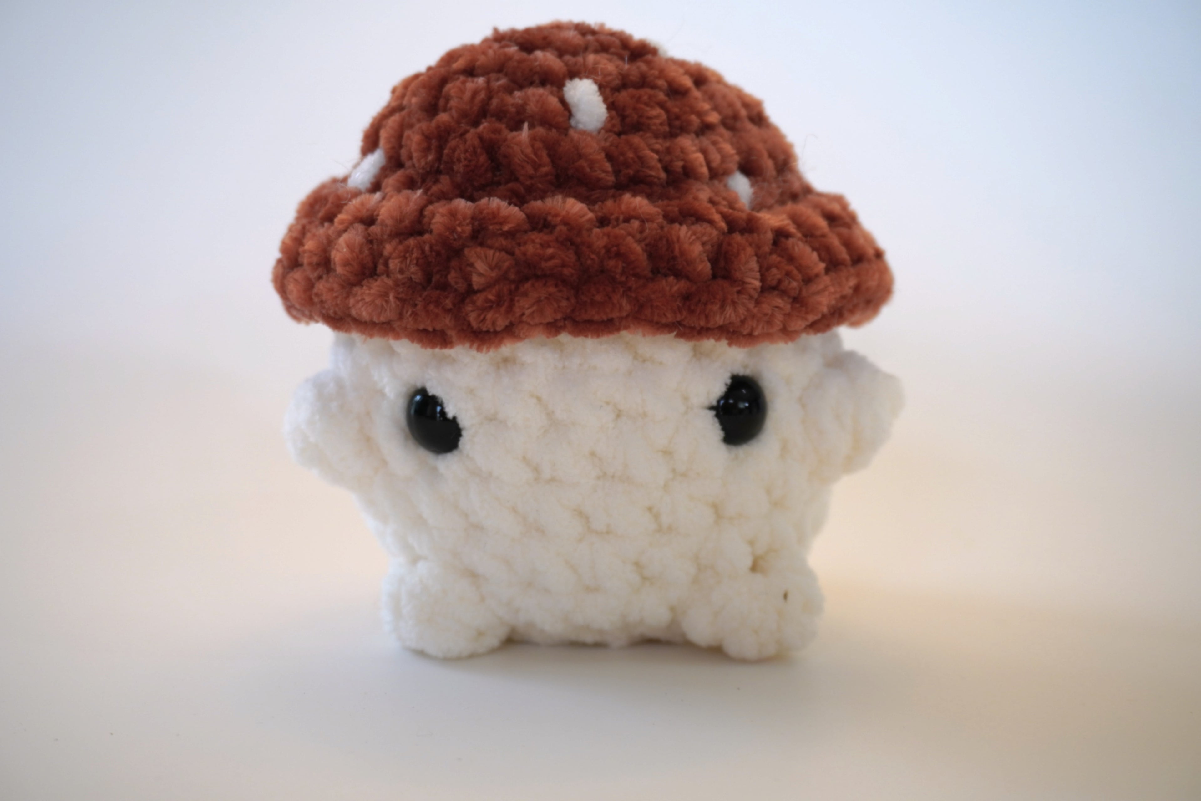 Chunky Mushroom Boy - Handmade Crochet Plushie
