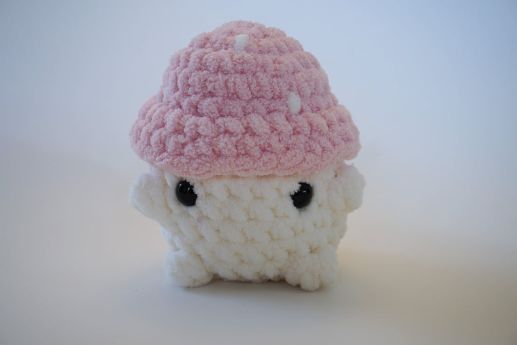 Chunky Mushroom Boy - Handmade Crochet Plushie