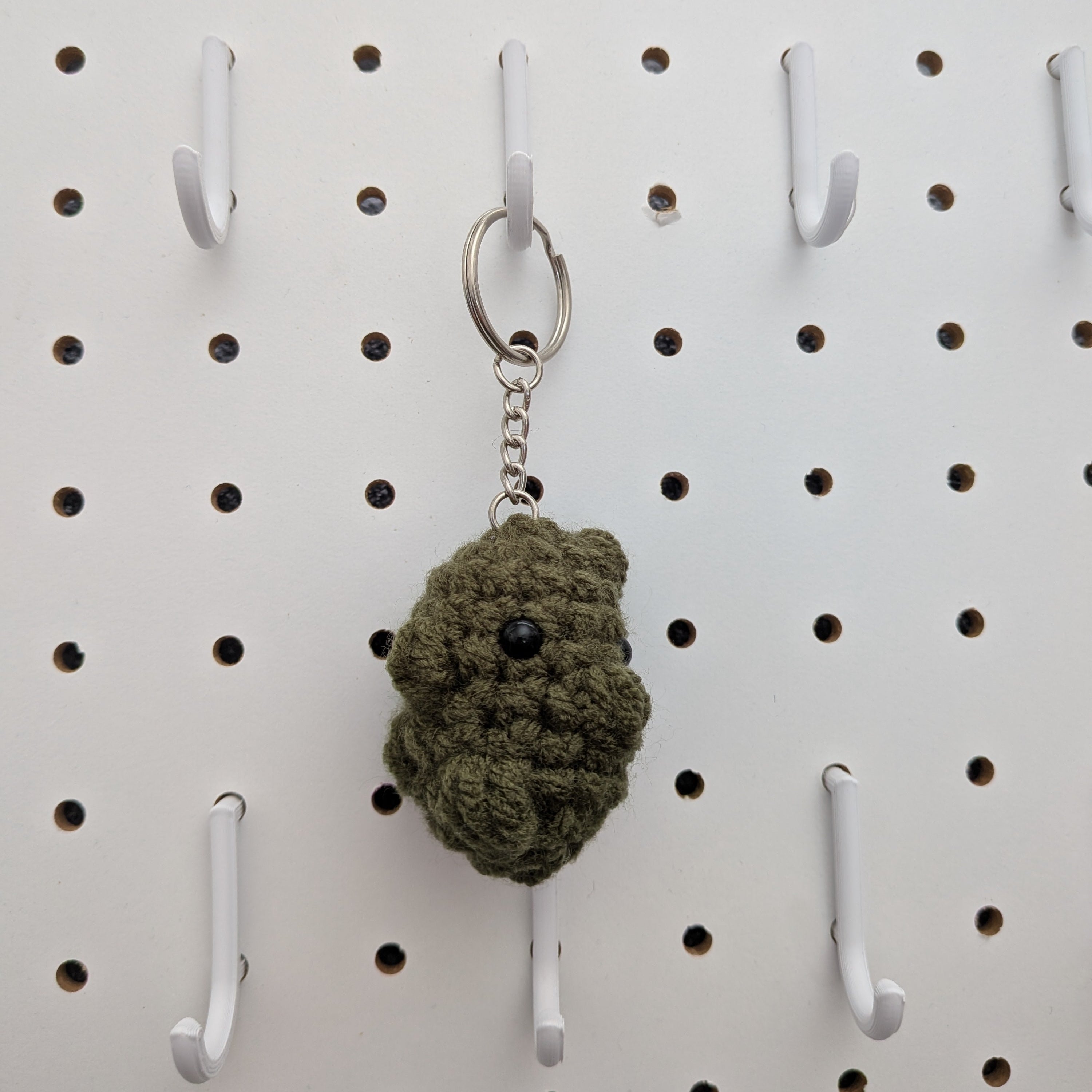 Pickle Keychain - Handmade Crochet Plushie Keychain