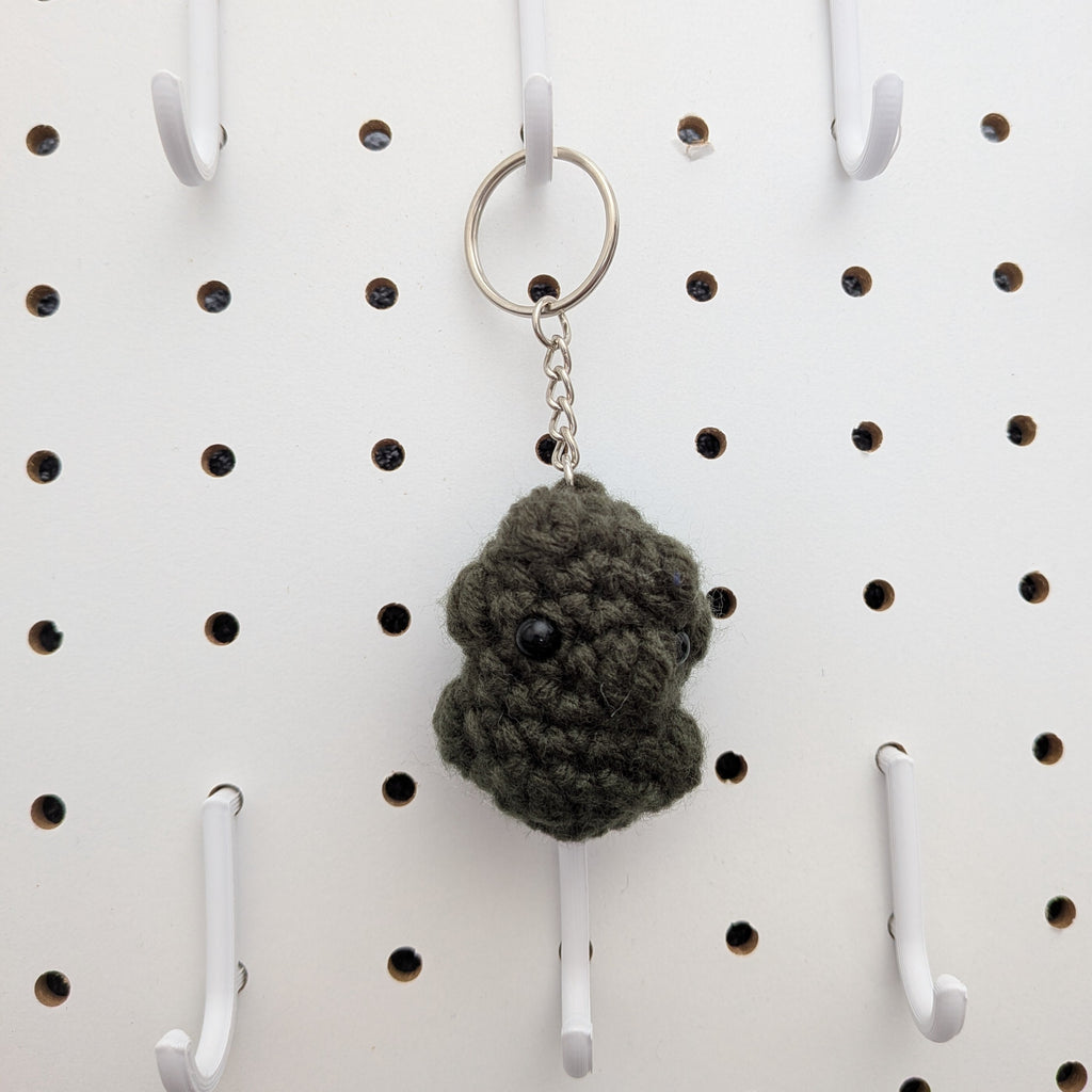 Pickle Keychain - Handmade Crochet Plushie Keychain