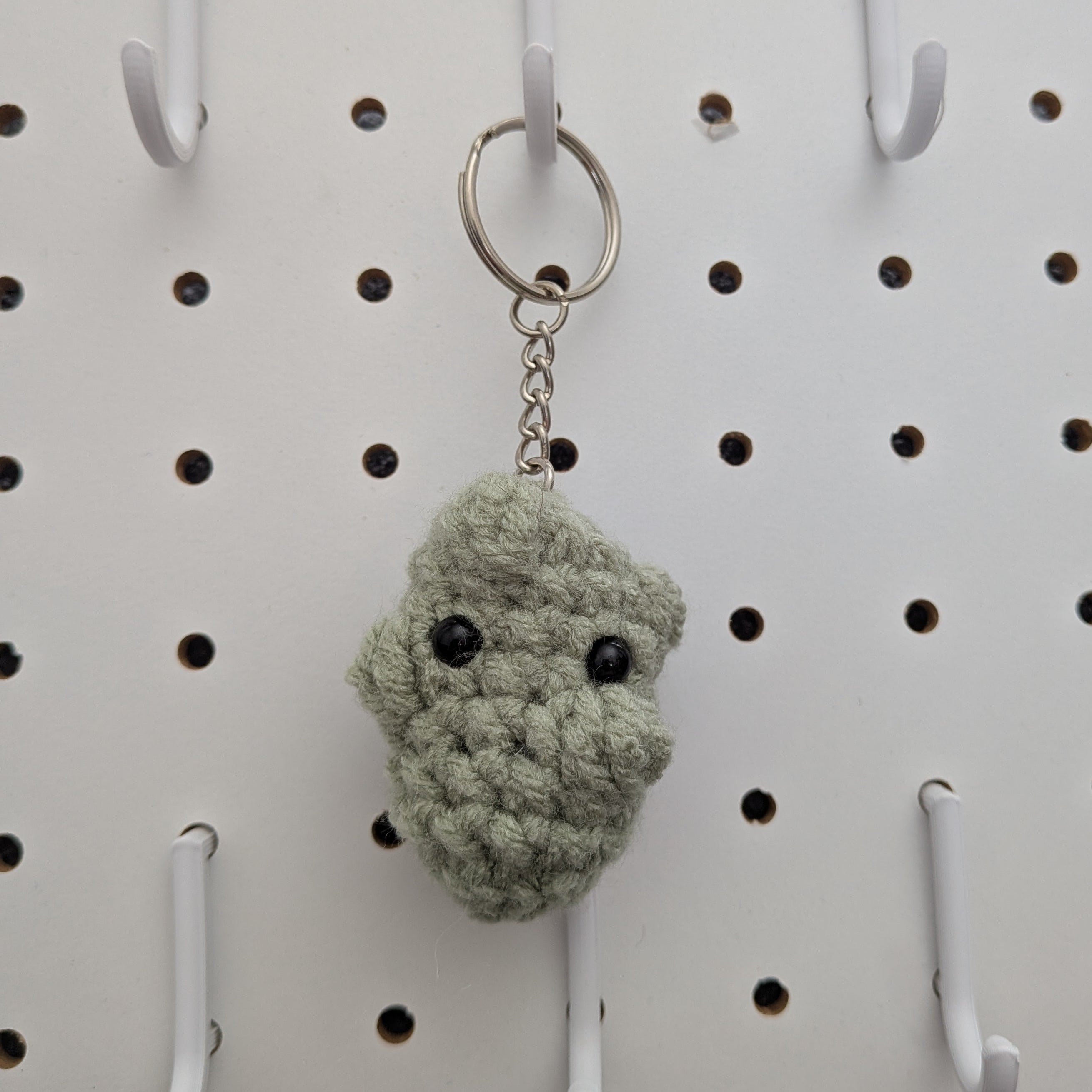 Pickle Keychain - Handmade Crochet Plushie Keychain