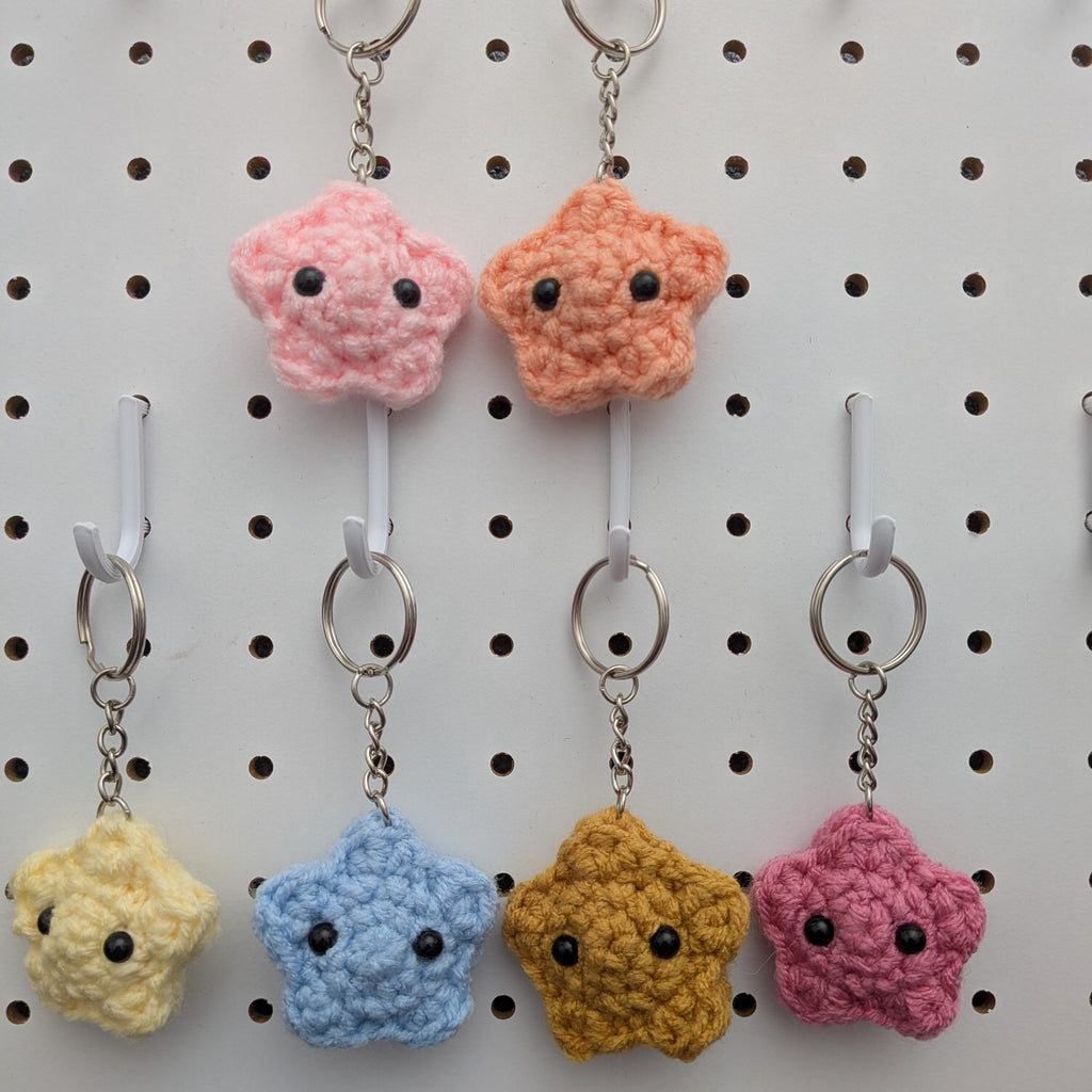 Star Keychain - Handmade Crochet Plushie Keychain