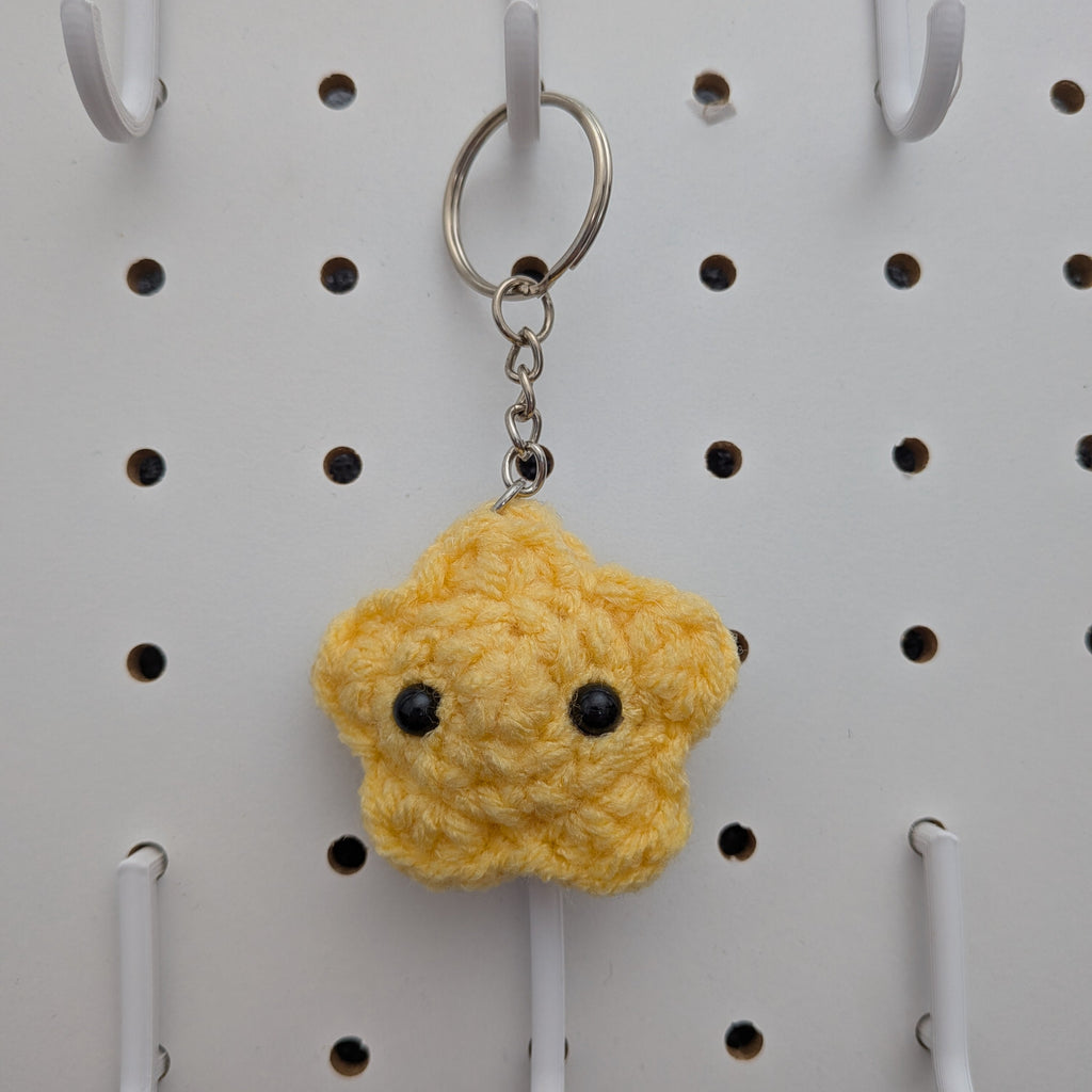 Star Keychain - Handmade Crochet Plushie Keychain