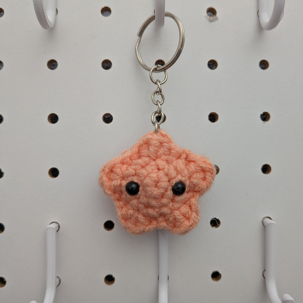 Star Keychain - Handmade Crochet Plushie Keychain