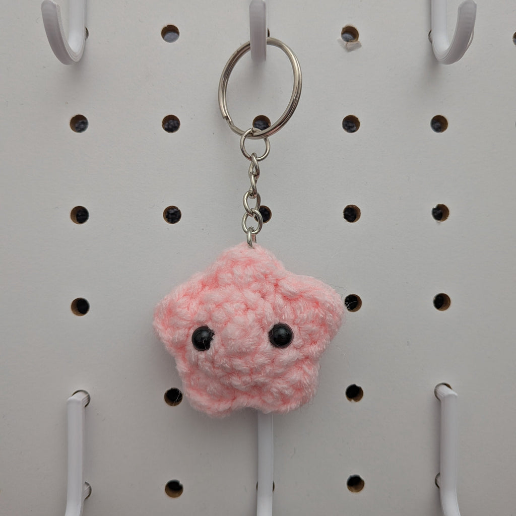 Star Keychain - Handmade Crochet Plushie Keychain