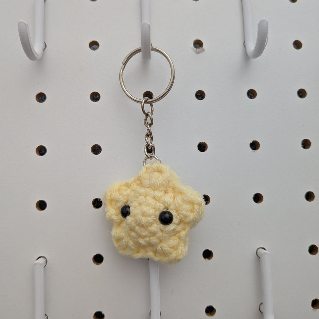 Star Keychain - Handmade Crochet Plushie Keychain