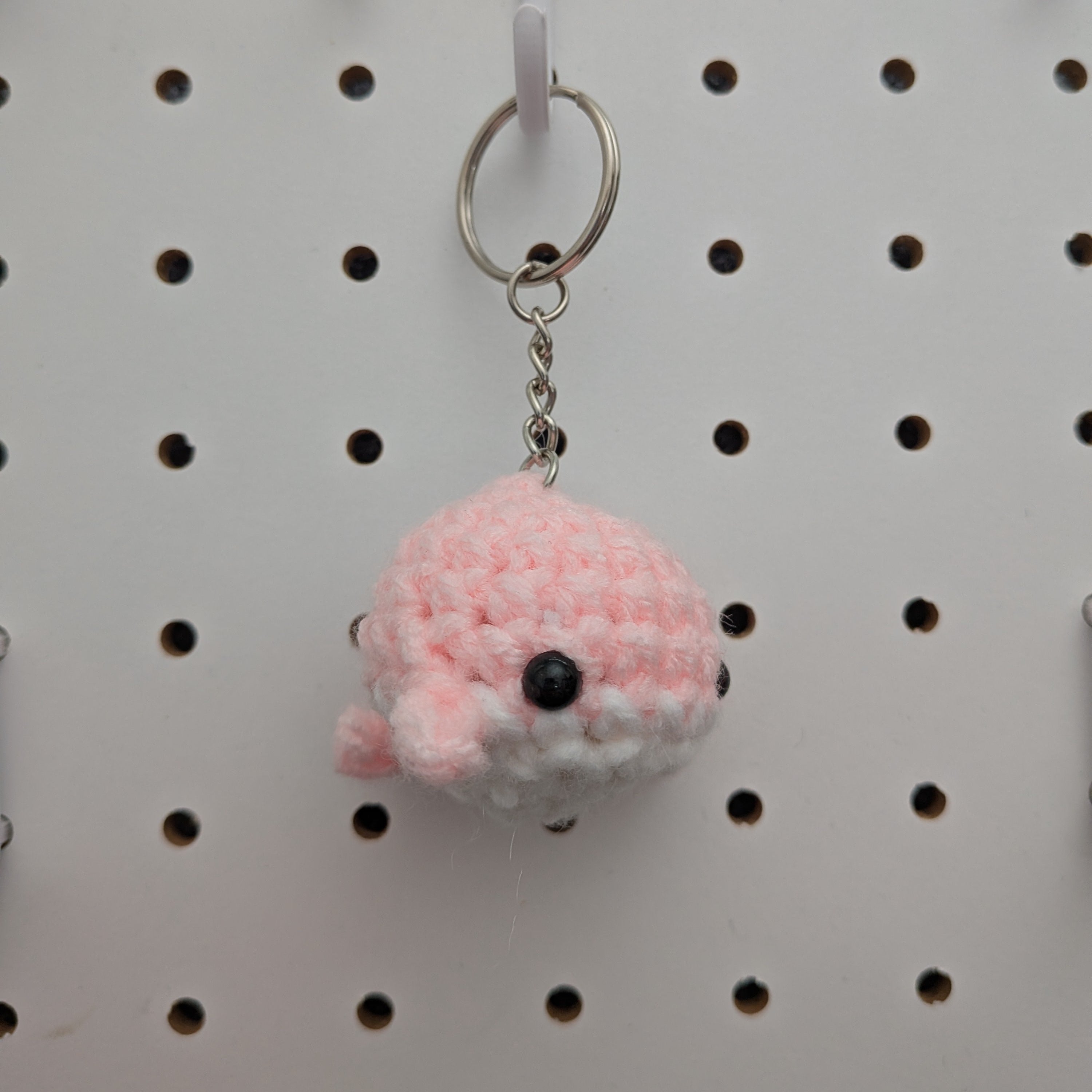 Whale Keychain - Handmade Crochet Plushie Keychain